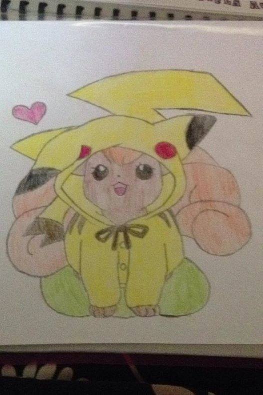 Hình vẽ pokemon pikachu