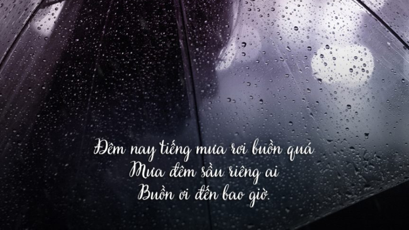 Bài thơ buồn về mưa