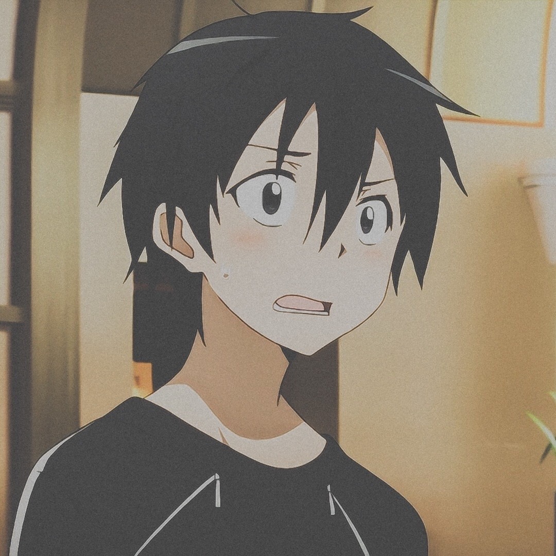 HÌnh Kirito khuôn mặt ngạc nhiên trông rất buồn cười