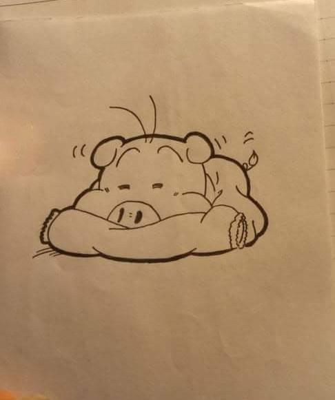 Hình vẽ lợn ỉn cute