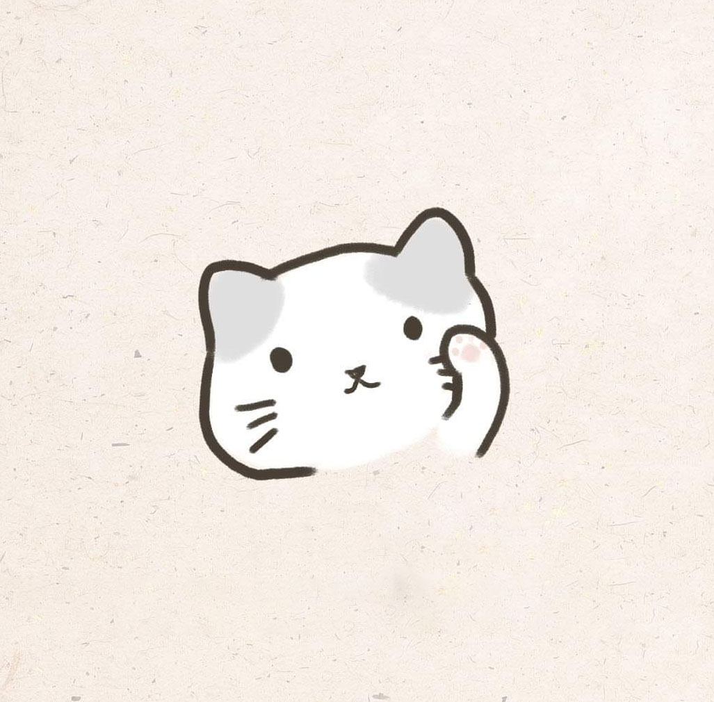 Hình vẽ mặt mèo dễ thương