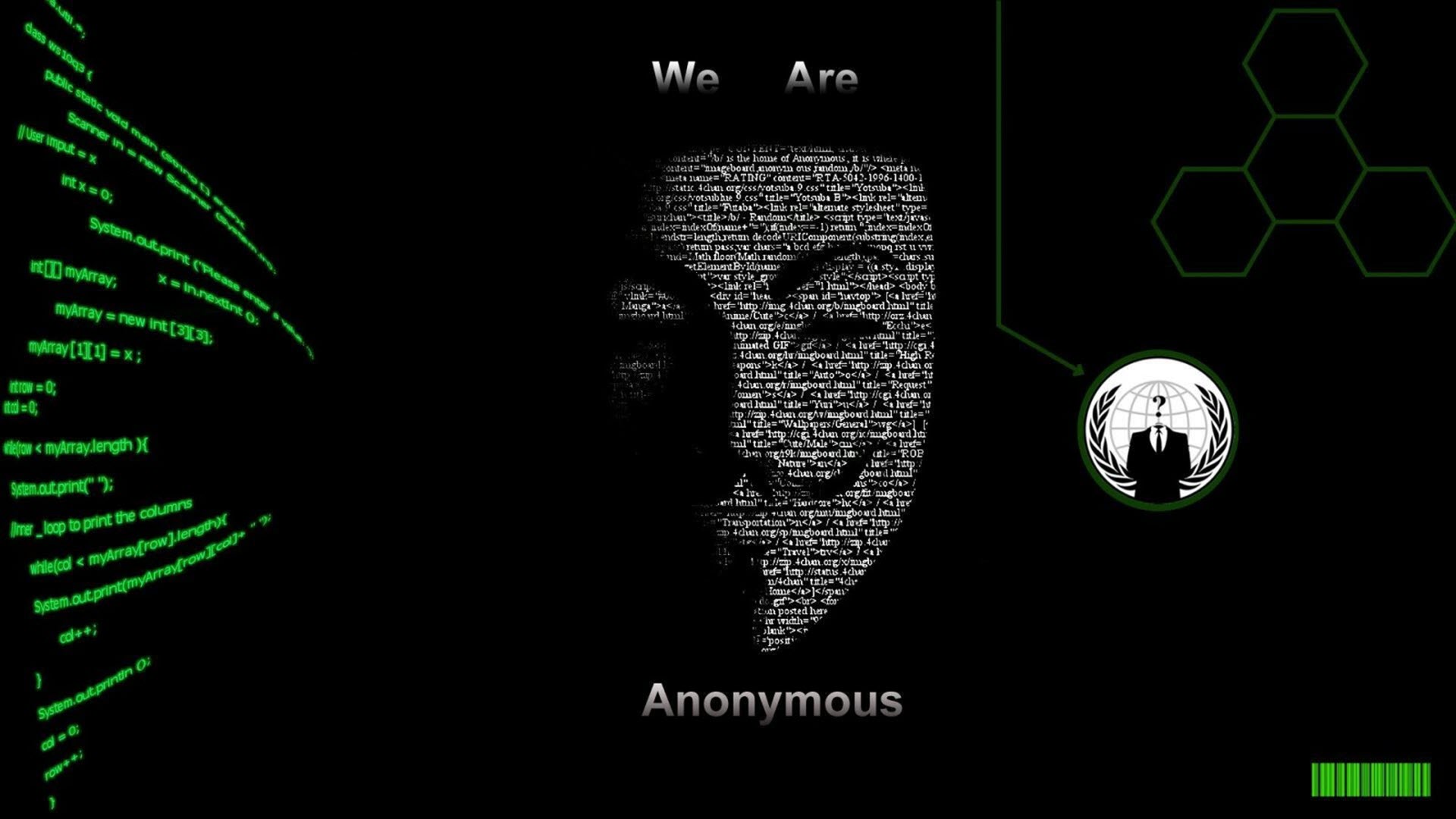 Hình nền hacker Anonymous