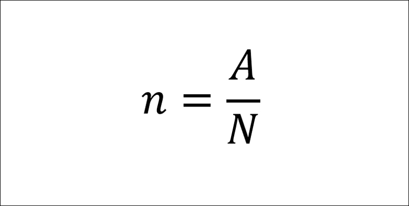 Công thức tính số mol qua số Avogadro
