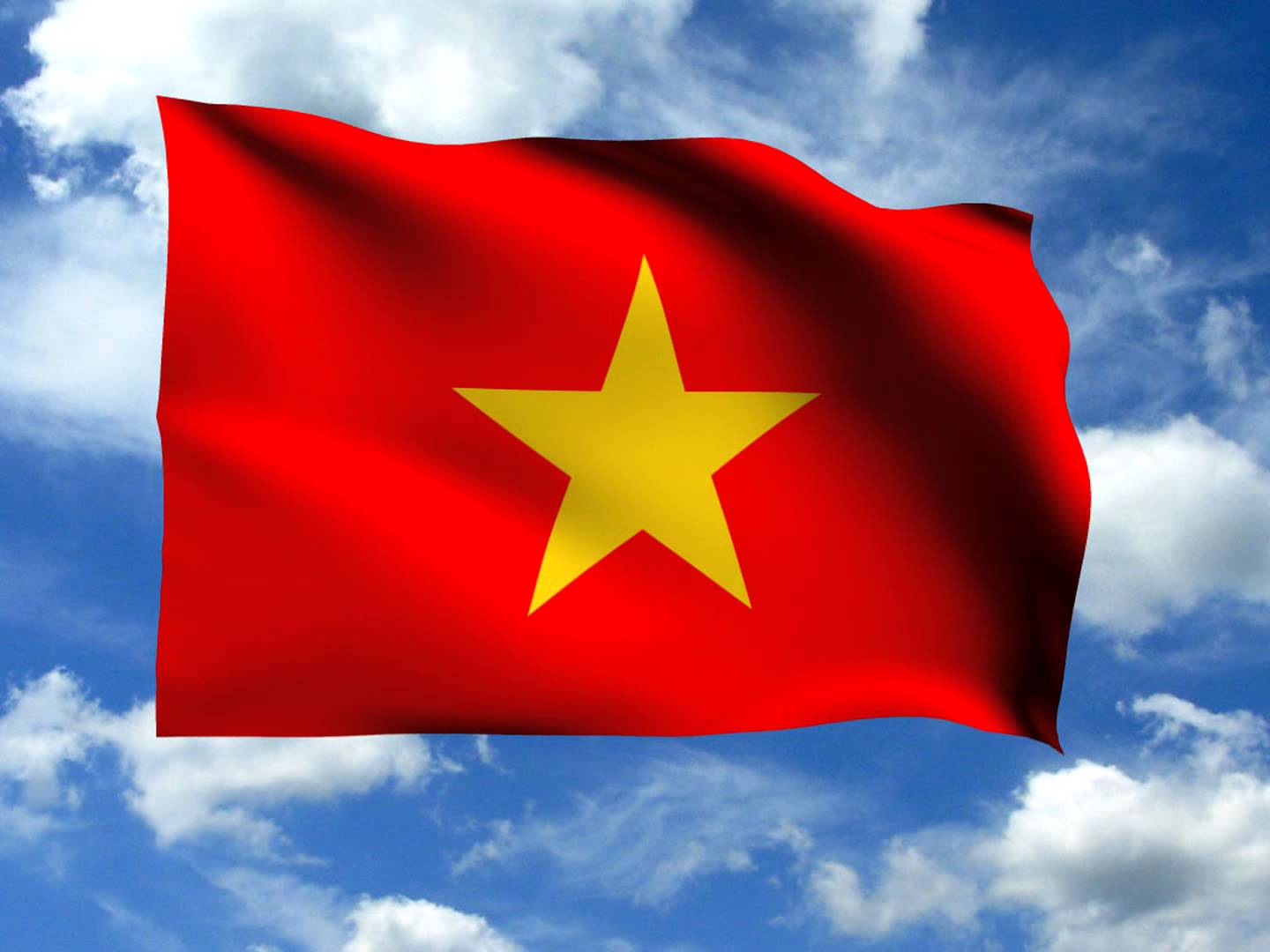 Hình ảnh cờ Việt Nam tung bay