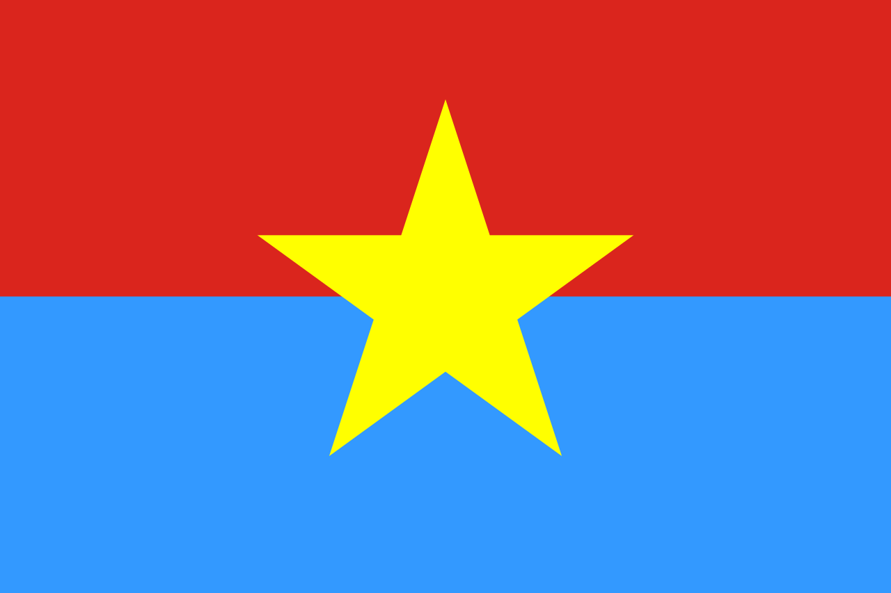 Hình ảnh lá cờ miền bắc Việt Nam 1964