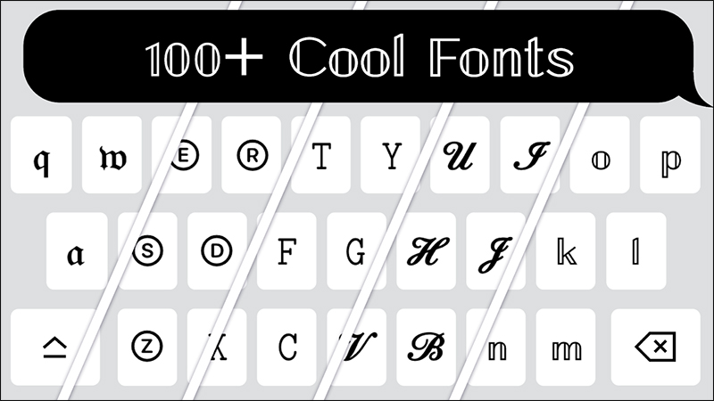 Ứng dụng Fonts giúp tạo kiểu chữ nhanh chóng, ấn tượng