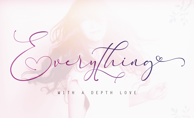 Everything calligraphy font (Envato Elements)