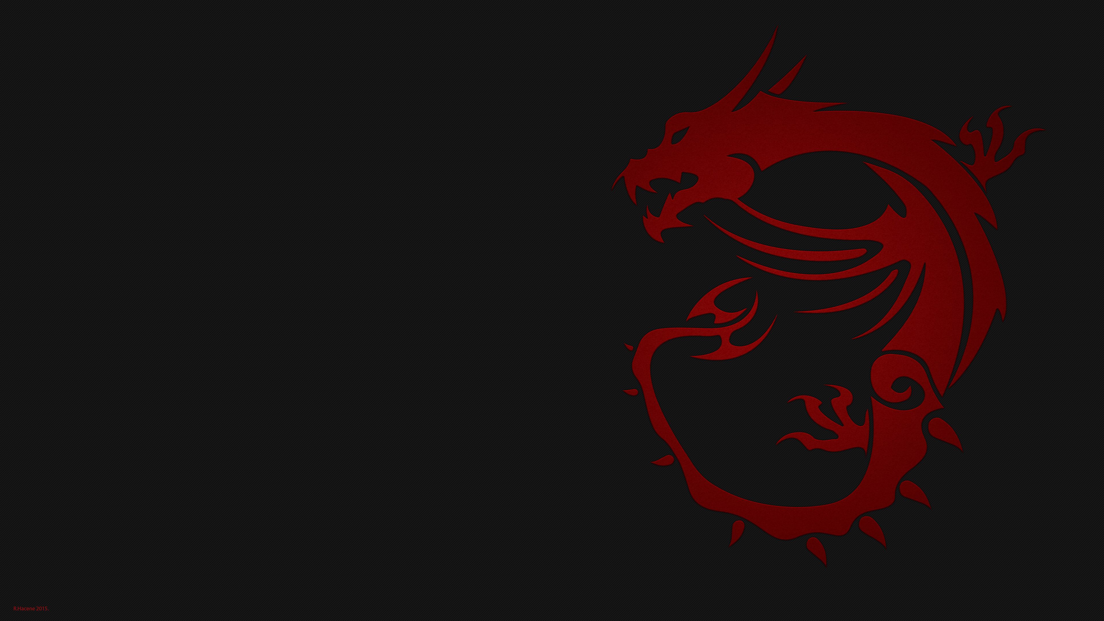 Red dragon MSI wallpaper