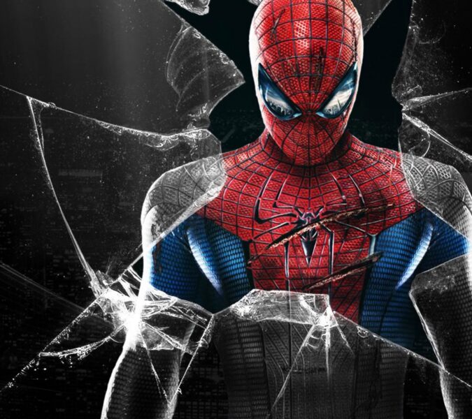 Hình nền Spider Man người nhện 3D vỡ