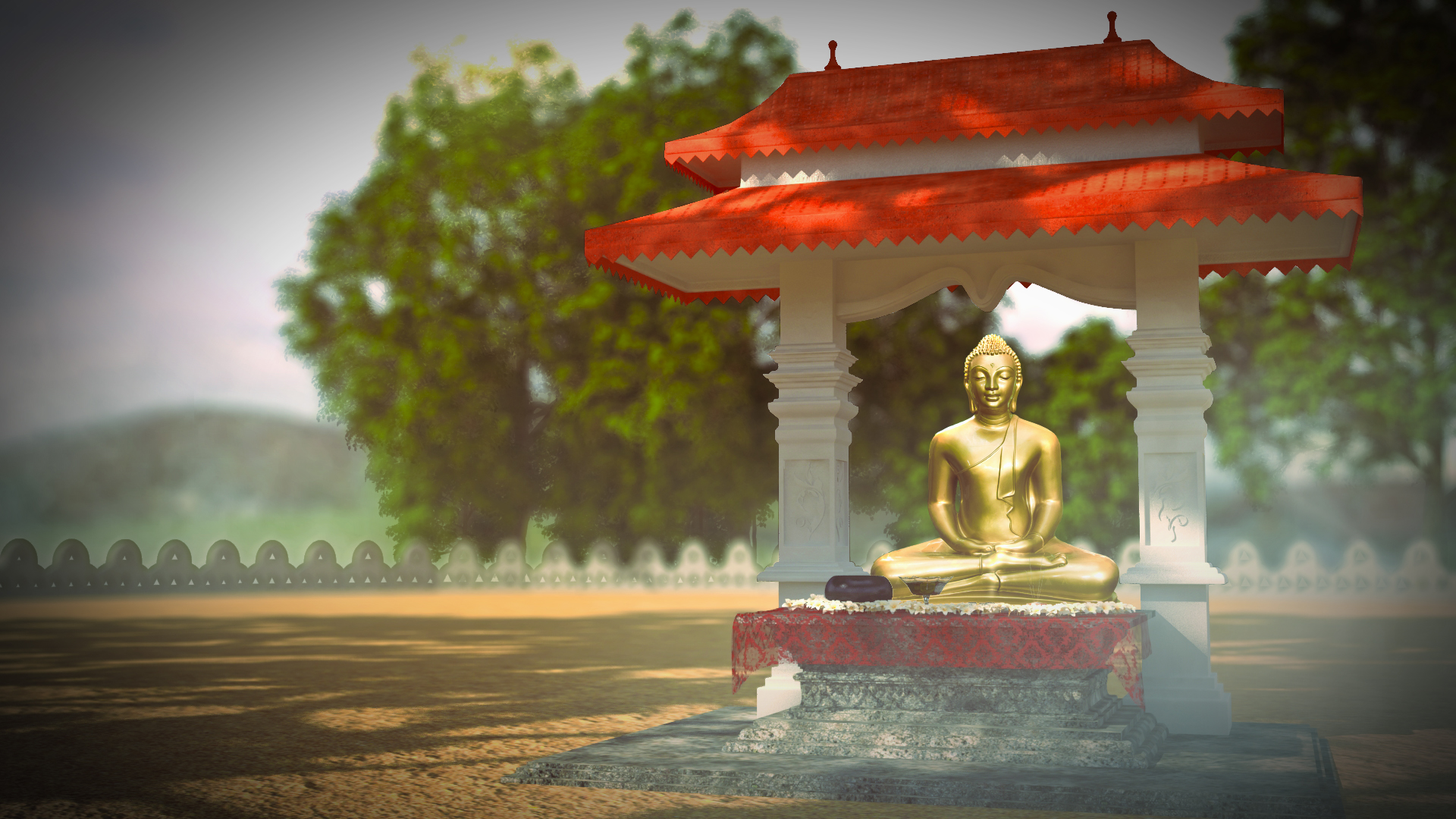 Hình ảnh tượng Phật 3D siêu đẹp