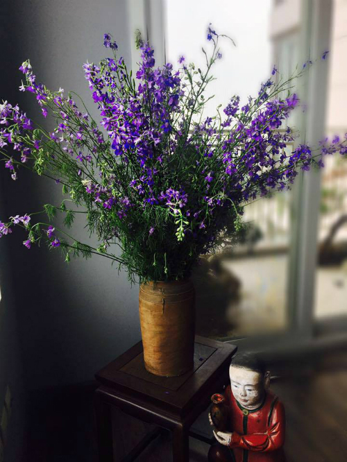 Bình hoa violet