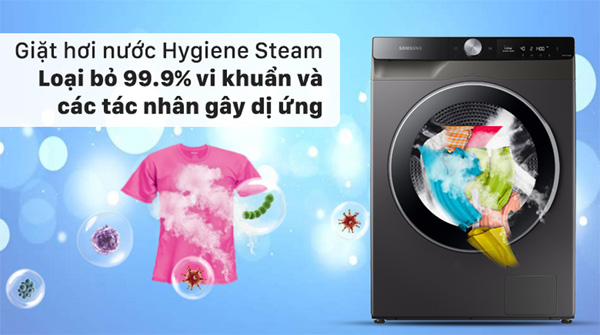 Chế độ Hygiene Steam - Giặt hơi nước