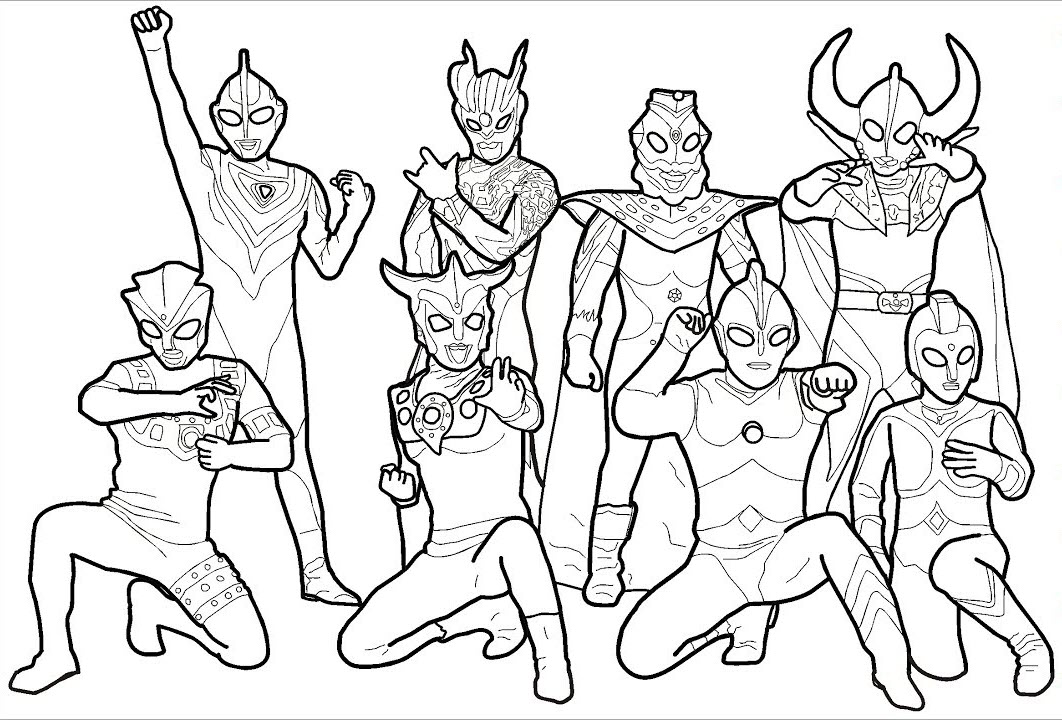 Ultraman Ultra Coloring Pages