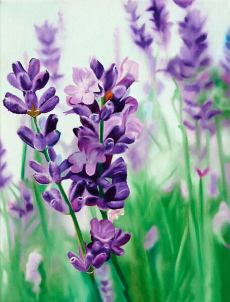 Cách vẽ hoa violet (xanh) bằng màu nước