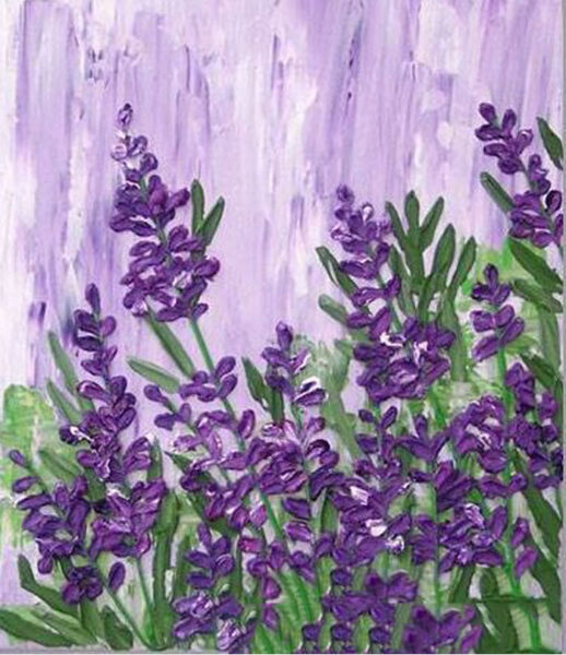 Hình vẽ hoa violet