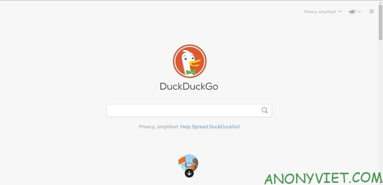 Công cụ tìm kiếm DuckDuckGo