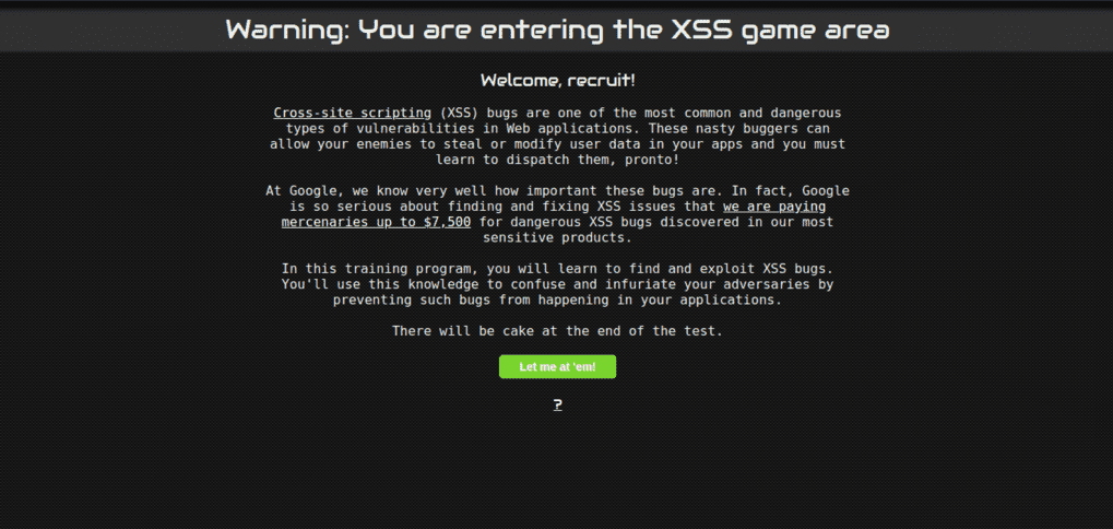 XSS game