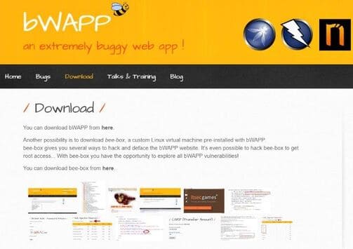 bWAPP bài tập hack tấn công website