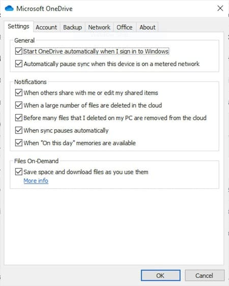 Sử dụng tính năng Files on-Demand trên OneDrive
