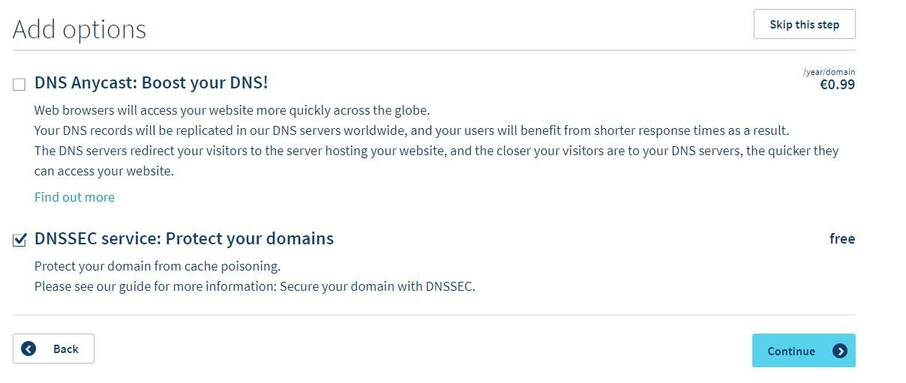 chọn DNSSEC