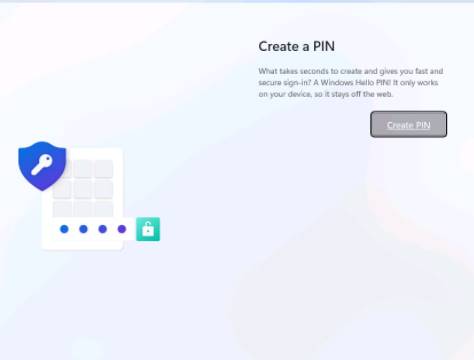 Create PIN
