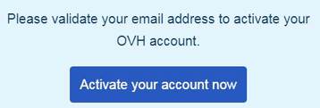 vào Email để Active tài khoản OVH đăng ký domain .best miễn phí