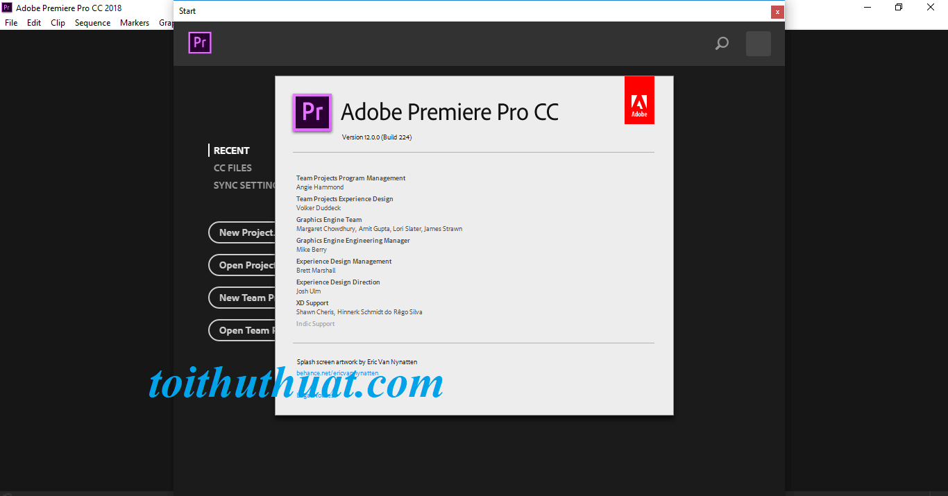 Adobe Premiere Pro CC 2018 đã được cr@ck thành công