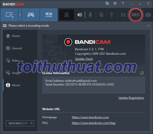 Hướng dẫn tải Bandicam 5 mới nhất về máy tính