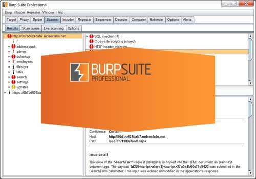 phần mềm hack Burp Suite