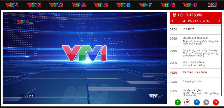 VTVgo - Hệ thống xem truyền hình trực tuyến miễn phí của VTV