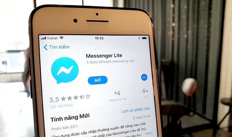 Da co the tai ve Messenger Lite tren iOS chi