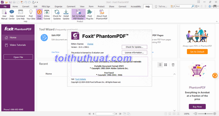 Xem hướng dẫn tải và cài đặt Foxit PhantomPDF Business 10