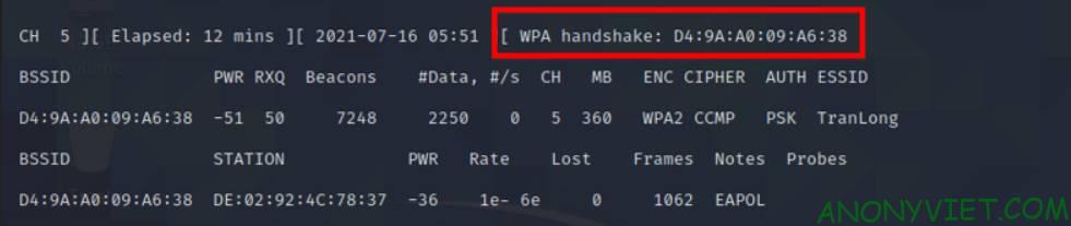 Hack wifi password Wpahandshake 3