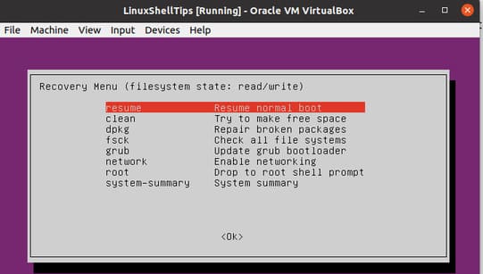 Cách đặt lại mật khẩu root khi quên trong Ubuntu 24
