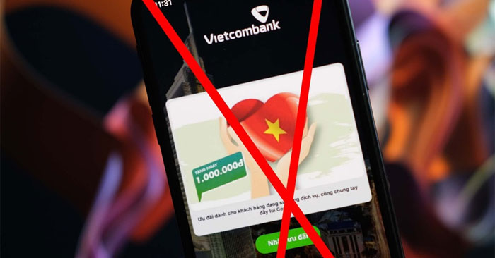 Giả mạo Vietcombank gửi gói hỗ trợ mùa dịch