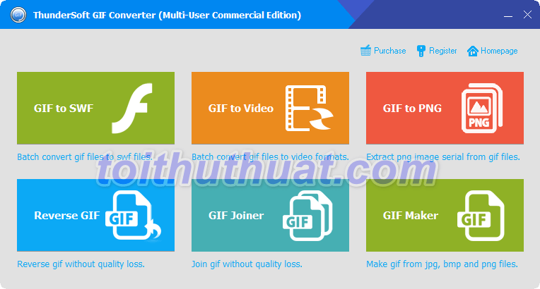[Download] ThunderSoft GIF Converter 3 - Chuyển đổi GIF sang SWF