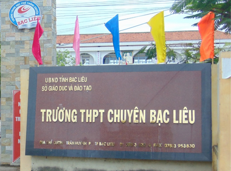 Top 6 Truong THPT chat luong nhat TP Bac Lieu