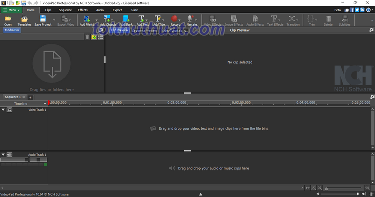 Tải và cài đặt VideoPad Video Editor Pro 10 - Hỗ trợ chỉnh sửa video