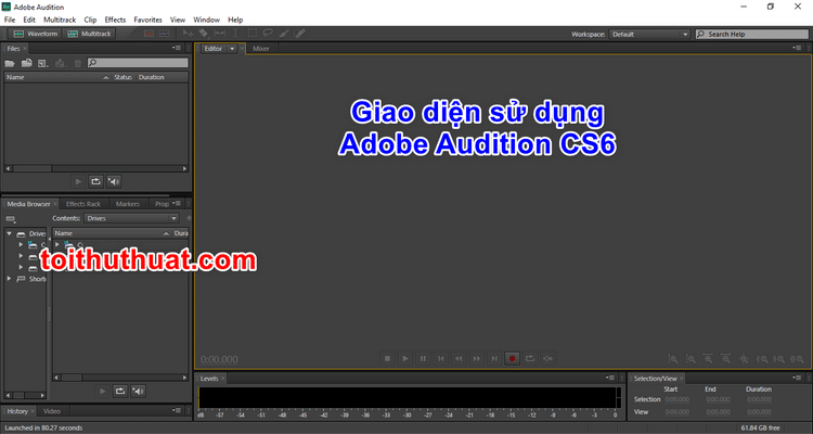 Hướng dẫn cài đặt Adobe Audition CS6 chi tiết