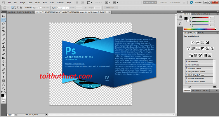 Giới thiệu và hướng dẫn cài đặt Adobe Photoshop CS5, bạn tham khảo nhé