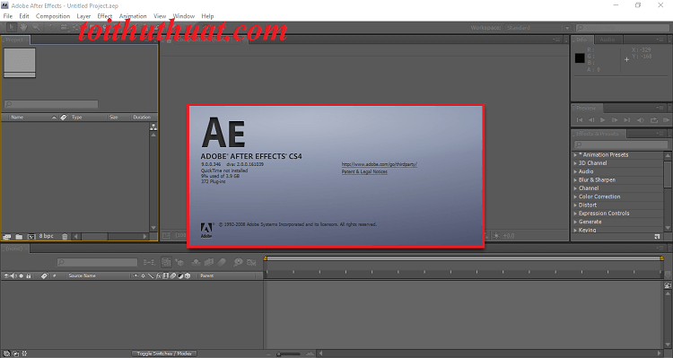 Download Adobe After Effects CS4 miễn phí