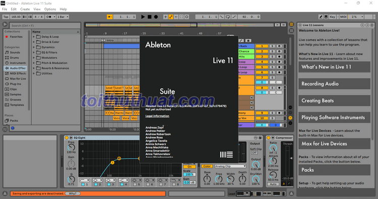 Ableton Live Suite 11 - Biên tập âm nhạc