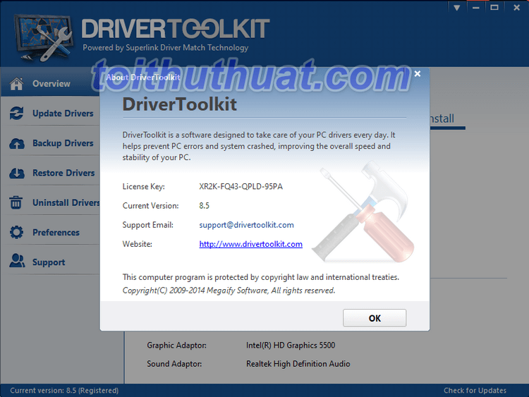 Download DriverToolkit 8 Full License Key Cho PC