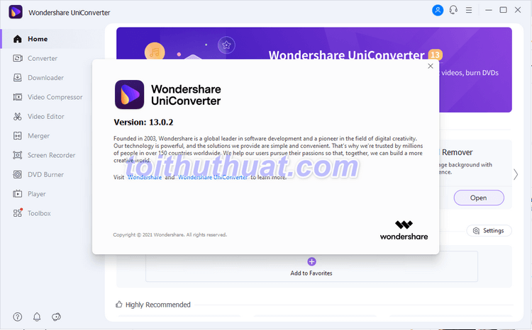 Wondershare UniConverter 13 - Trình chuyển đổi đa phương tiện