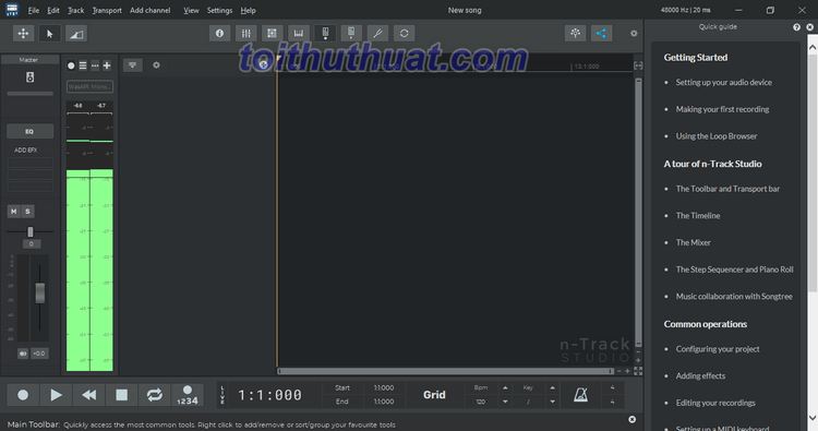 n-Track Studio Suite 9 - Xử lý nhạc MIDI