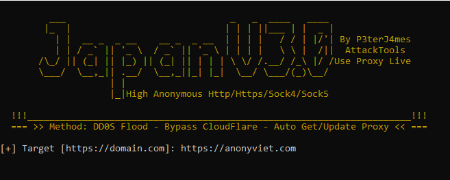 Share Tool DDoS Bypass Cloudflare Japan V3.0