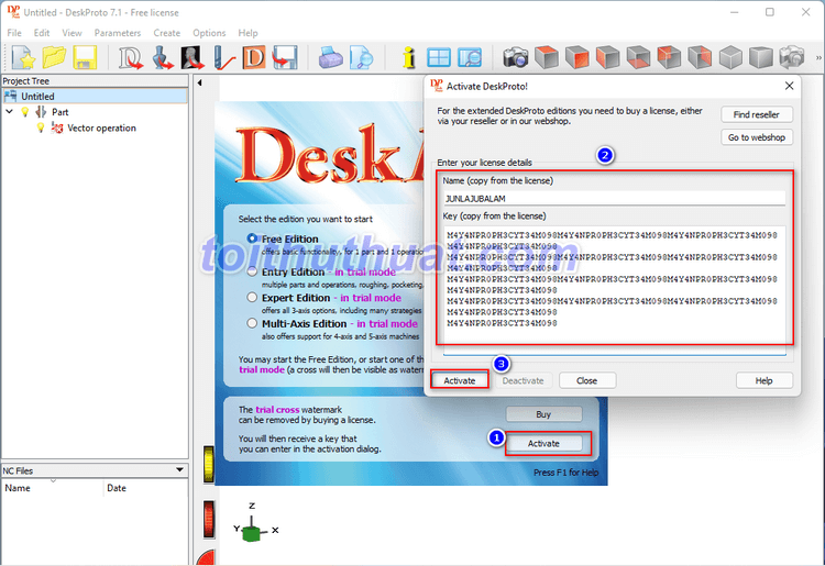 Hướng dẫn cài đặt chi tiết phần mềm DeskProto 7