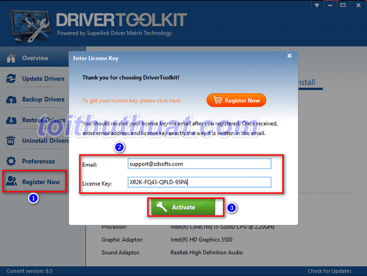 Hướng Dẫn Cài Đặt Phần Mềm DriverToolkit 8.5 full key