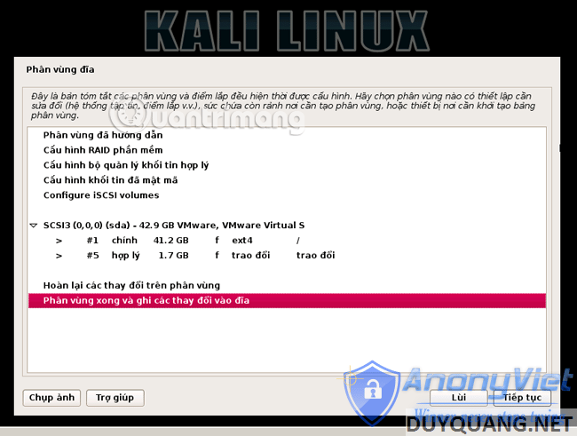 Cài đặt và sử dụng Kali Linux trên VmWare 45