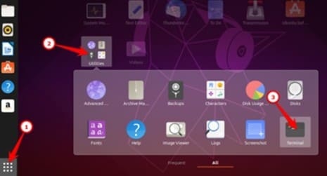 mở terminal để cài iBus-Unikey để gõ tiếng Việt trên Ubuntu